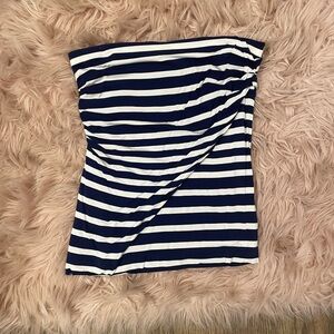 Cabi navy striped top